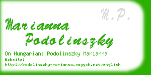 marianna podolinszky business card